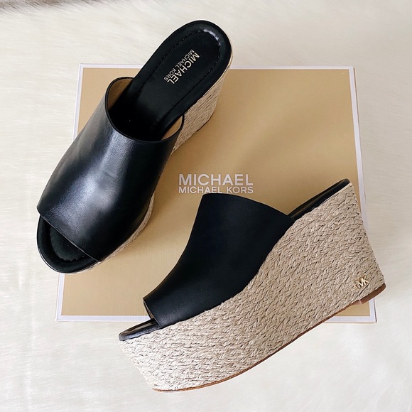 michael michael kors cunningham leather wedge